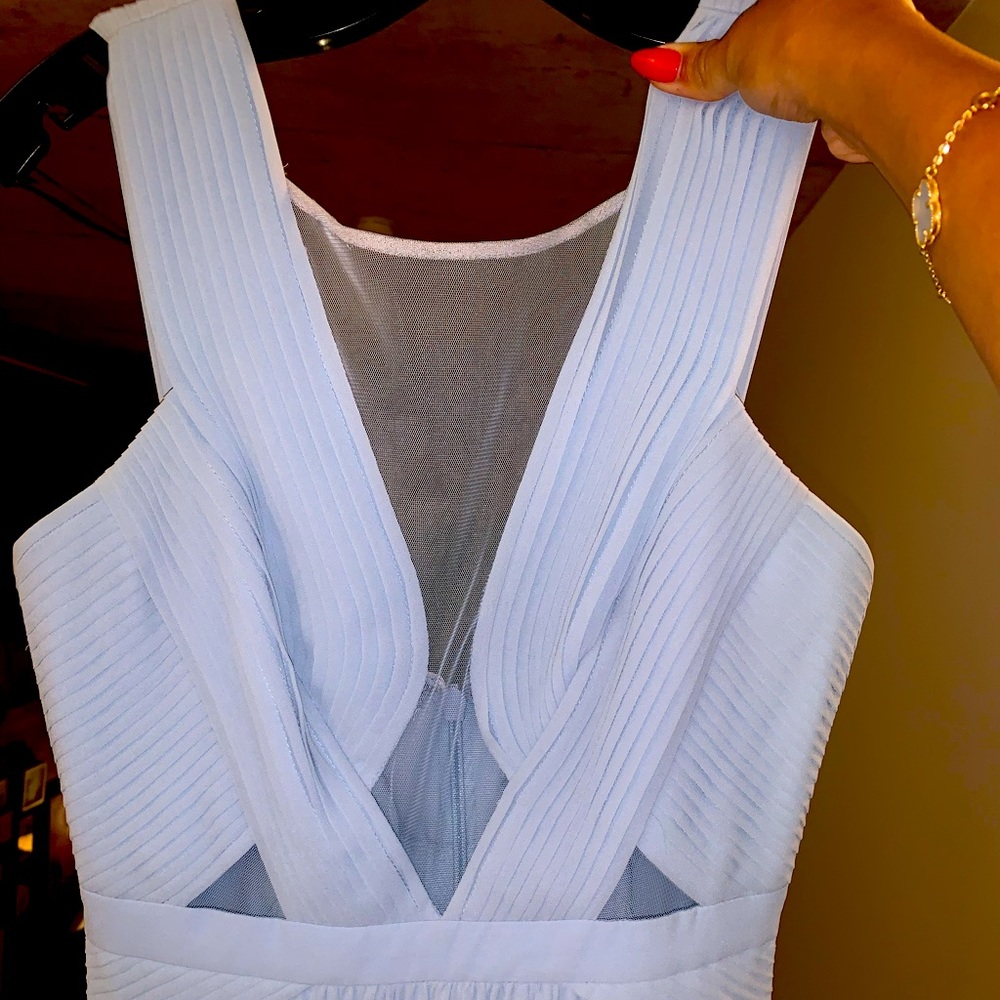 BCBGMAXAZRIA long blue dress size 6